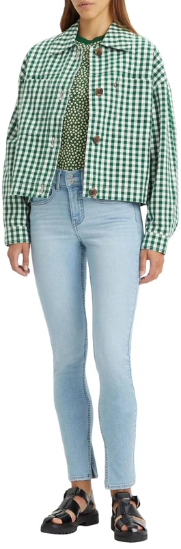 Levi's Women’s 311 Shaping Skinny Slit Hem Jeans, Working Hard, Blue, 30W 32L