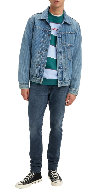 Levi's Men's 512 Slim Taper Jeans, Cinematographic Adv, 33W / 32L