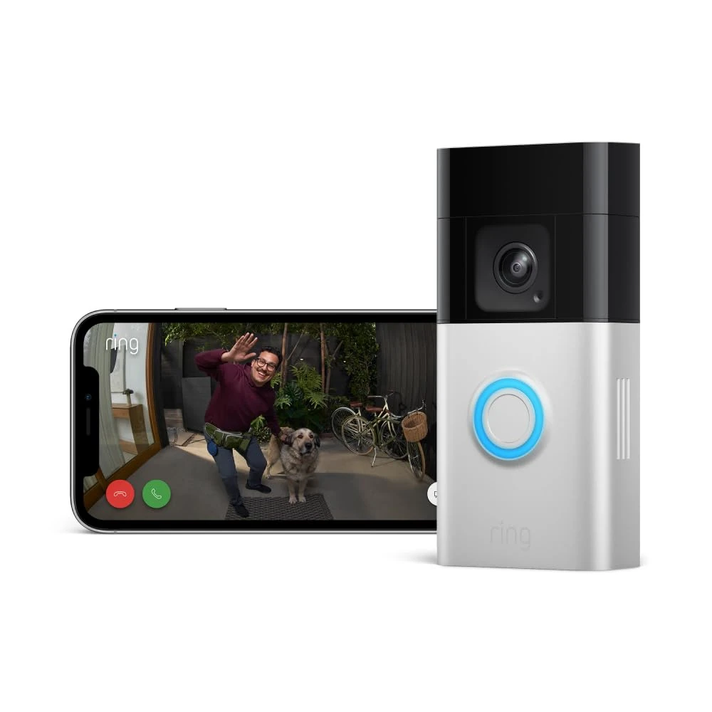 Certified Refurbished Ring Battery Video Doorbell Pro | Wireless Video Doorbell Security Camera with Head-To-Toe View, 3D Motion Detection, Colour Night Vision, Wifi, 30-day free trial of Ring Home