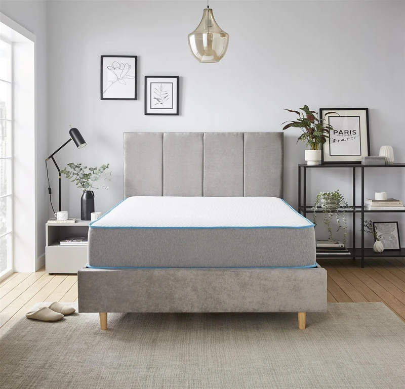 Starlight Beds Premium Comfort Bubble Hybrid 2.5cms Memory Foam Support & Bonnell Innerspring Ultimate Budget Mattress 23cms Deep, 4ft Small Double 120cmx190cm