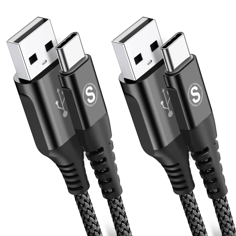 2-Pack 0.5M USB C Cable 3.1A Fast Car Charger Cable Compatible for iPhone 16 15 Plus Pro Max, Samsung Flip/Fold 7 6 5 4 3 S25 S24 S10 S20 S21 S22 S23 A16/15/14/13/12 A35/A34 A56/55/54, Pixel 9 8 7 6