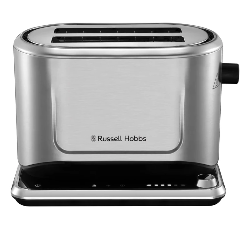 Russell Hobbs 2 Slice Attentiv Toaster with Colour Sense Technology; Adapts toasting time to bread type (Favourite settings memorised, Touch screen control, Lift & look, 1640W, Stainless Steel) 26210