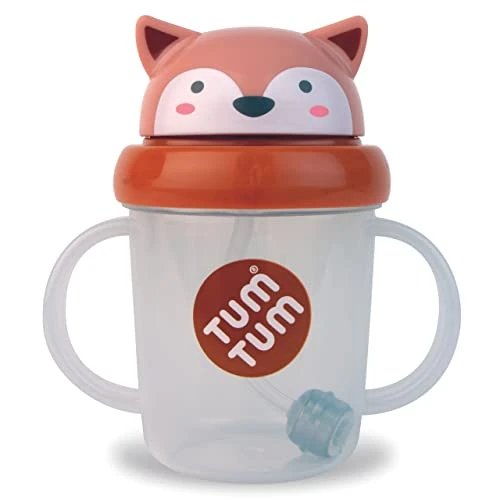 TUM TUM Tippy Up Free Flow Sippy Cup - BPA Free, Leakproof Flip Lid