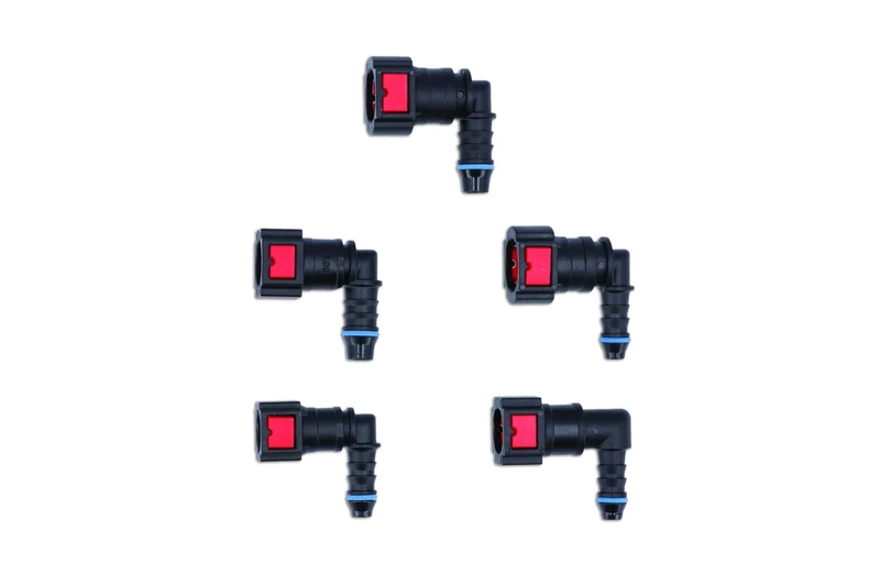 Connect 34228 Assorted 90° Angled AdBlue® Quick Connectors 15pc, Black