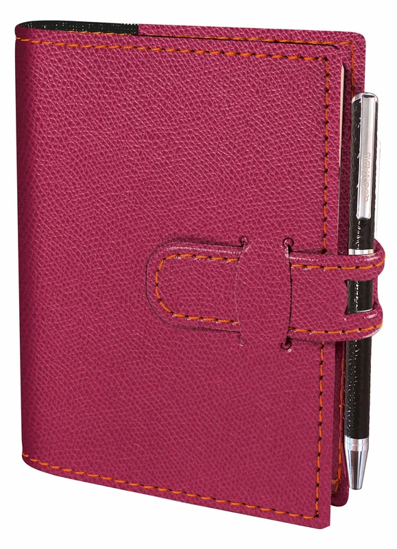 Quo Vadis 003665Q Agenda RIGIRO Italian Language Year 2023 Colour Raspberry Size 9x12.5 cm Weekly 13 Months December-December White Paper Removable Address Book Cover in Synthetic Club