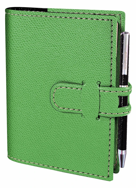 Quo Vadis 003664Q Agenda RIGIRO Italian Language Year 2023 Color Sage Green Size 9x12.5 cm Weekly 13 Months December-December White Paper Address Book and Removable Cover in Synthetic Club