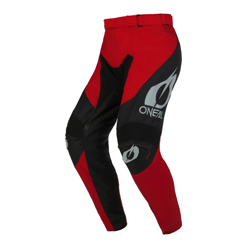 O'NEAL | Motocross Pants | Enduro Motorcycle | Durable Denier Fabrics, Leather Heat Protection on Both Inner Knees | Pants Mayhem Hexx V.24 | Adult | Black Red | Size 42