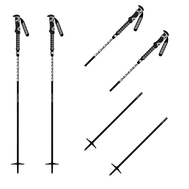 K2 Skis SWIFT STICK, Unisex - Adult ski pole, black, 105-135 cm - 10G3034.1.1.105-135