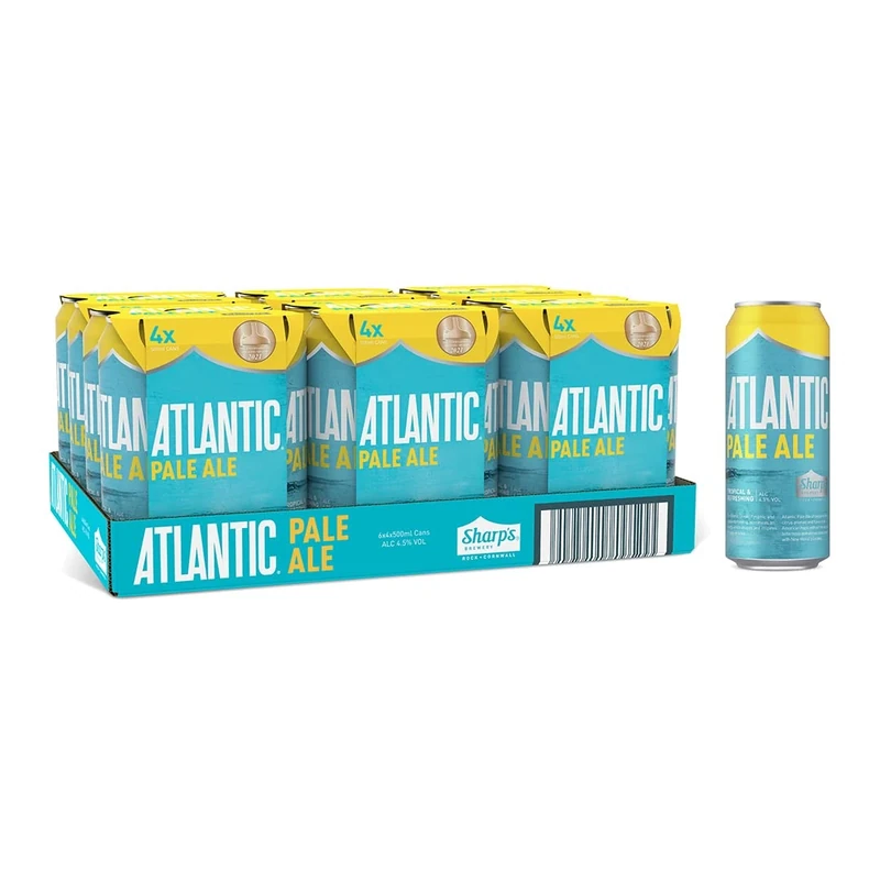 Sharps Brewery Sharp's Atlantic Pale Ale Beer, 24 x 500 ml (Cans)