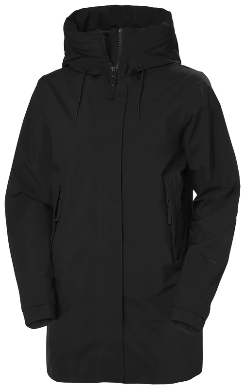 Helly Hansen Women's W Victoria Mid Length Raincoat, Black, XL UK