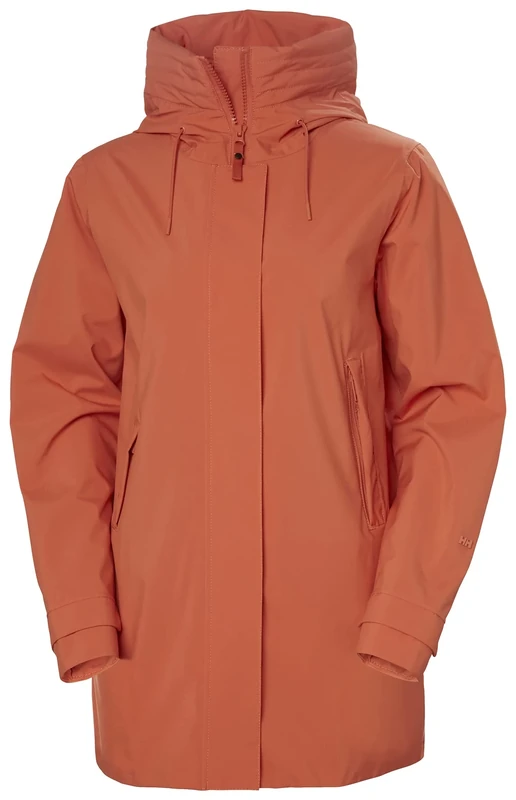 Helly Hansen Women's W Victoria Mid Length Raincoat - Terracotta - Image 1