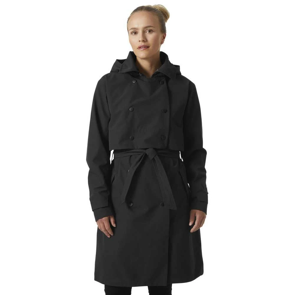 Helly-Hansen Women's Jane Trench Coat, 990 Black, S