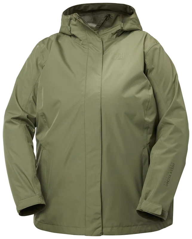 Helly Hansen Womens W Seven J Plus Jacket, Lav Green, 2X