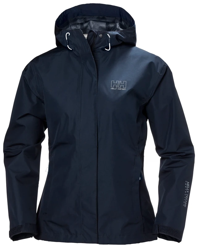 Helly Hansen Womens Plus Seven J Rain Jacket - Navy 2X