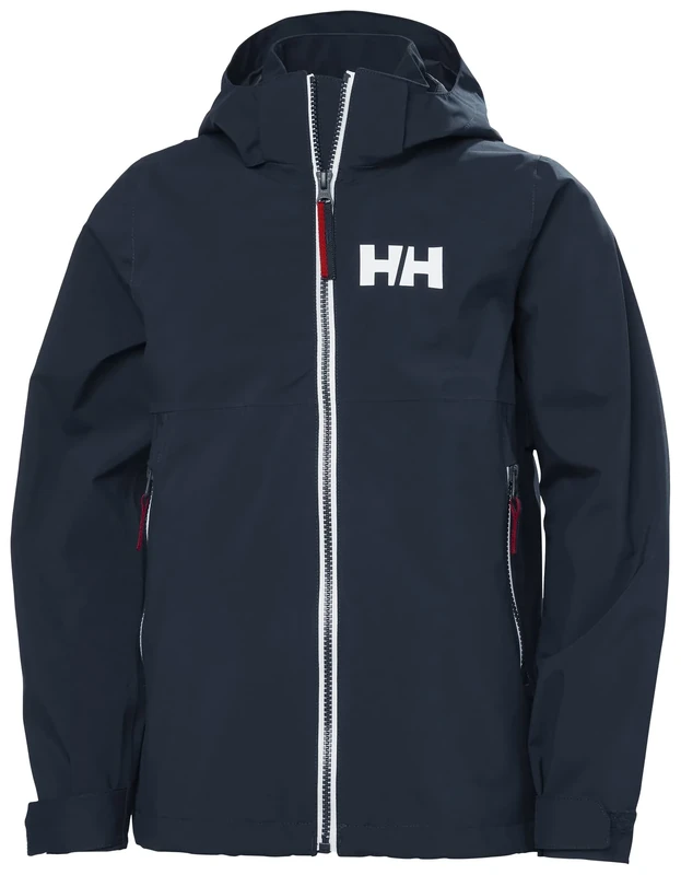 Helly Hansen Junior Unisex Jr Rigging Rain Jacket, Navy, 8
