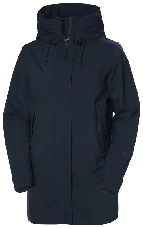 Helly Hansen Women's W Victoria Mid Length Raincoat - Navy