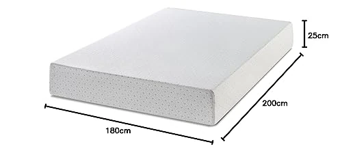 Zinus | Super King Mattress | Hybrid Memory Foam | Medium Firm for Pressure & Back Pain Relief | 5FT6-25.5 cm Thick | Breathable & Skin-Friendly Fabric |Premium Collection from 10-Yr Support