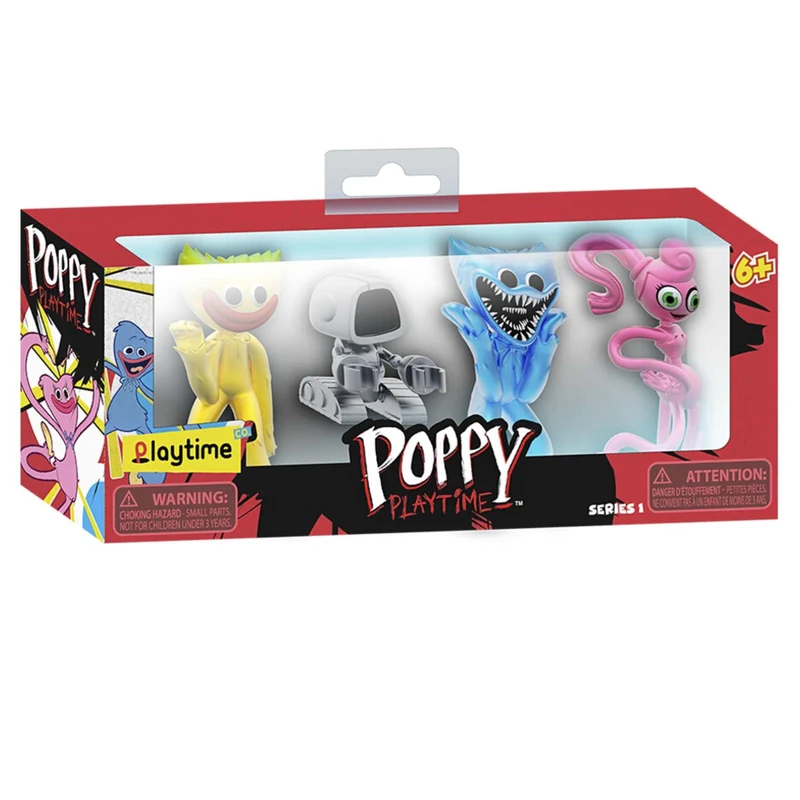 Bizak Poppy Playtime Pack 7 cm Mini Figures with Top Characters from the Video Game, Recreate the Game with Your Friends with These Originals and Sinister Dolls, Ages 6+ (64237701)