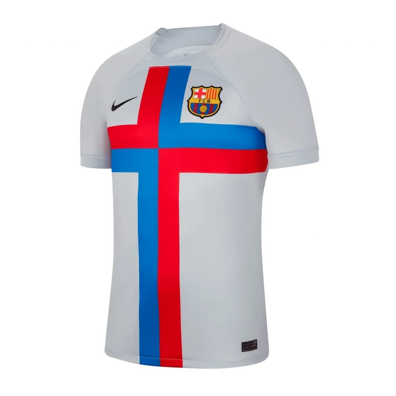 Nike FC Barcellona DN2713 FCB T-Shirt Men's Sky Grey/Black M - Image 1