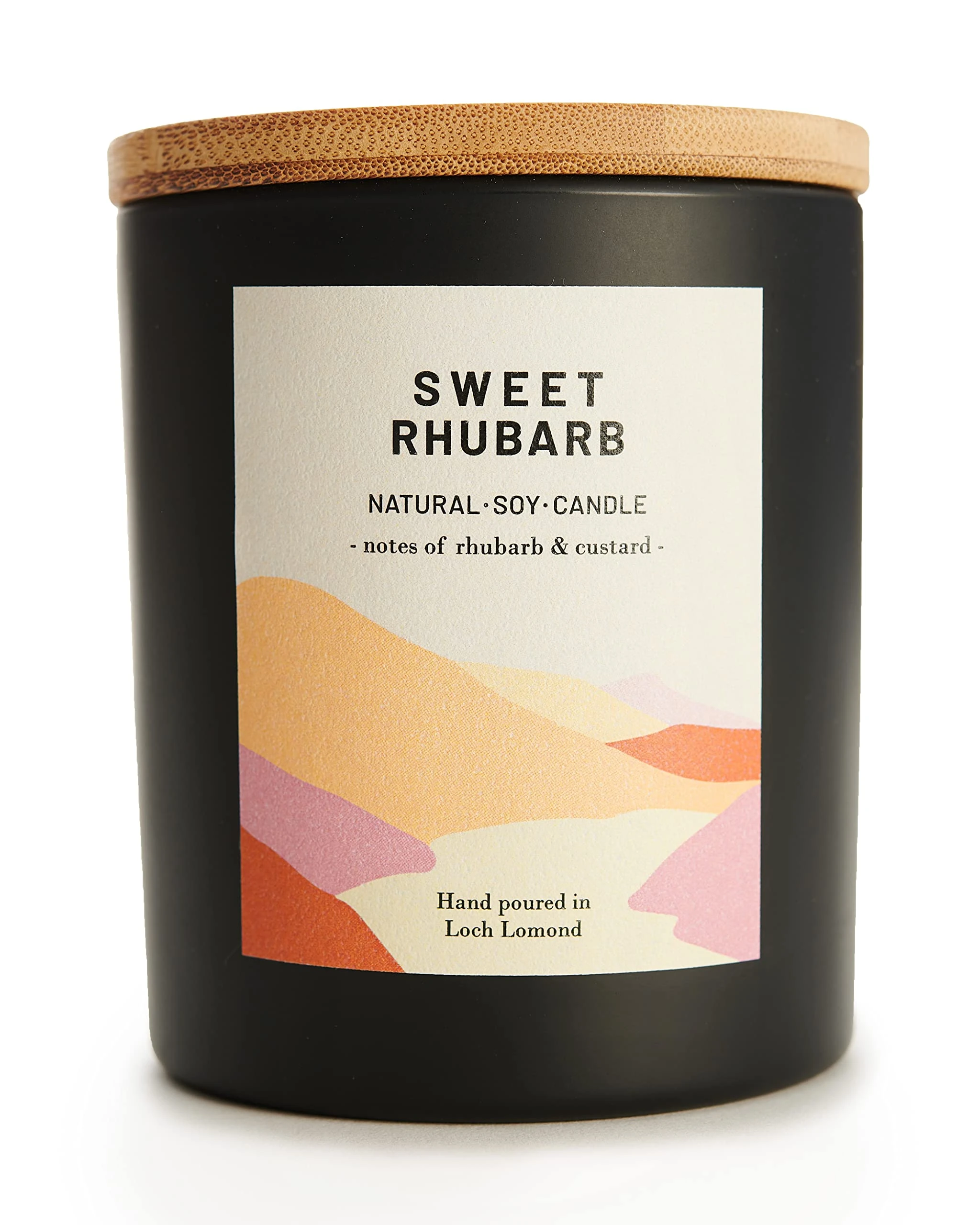 Sweet Rhubarb - Organic & Vegan, Luxury Scented Soy Wax Candles. Hand Poured in Loch Lomond, Scotland | Ocoee House Limited (+8 Scent Options, x2 Sizes) 450g