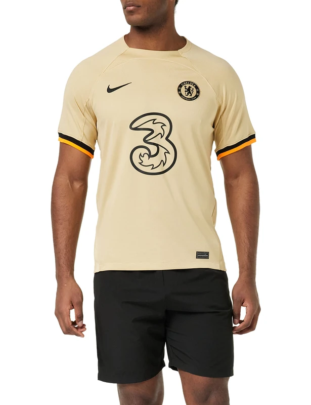 Chelsea DN2712 Season 2022/23 Official Third T-Shirt Men's Sesame/Black XXL