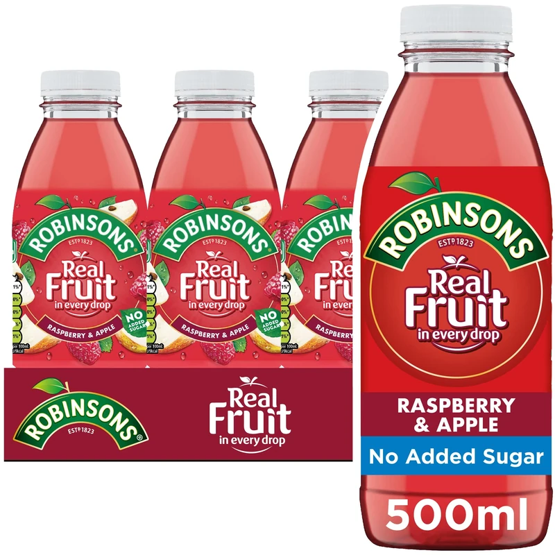 Robinsons RTD, Raspberry & Apple, 500 ml, 24 Pack