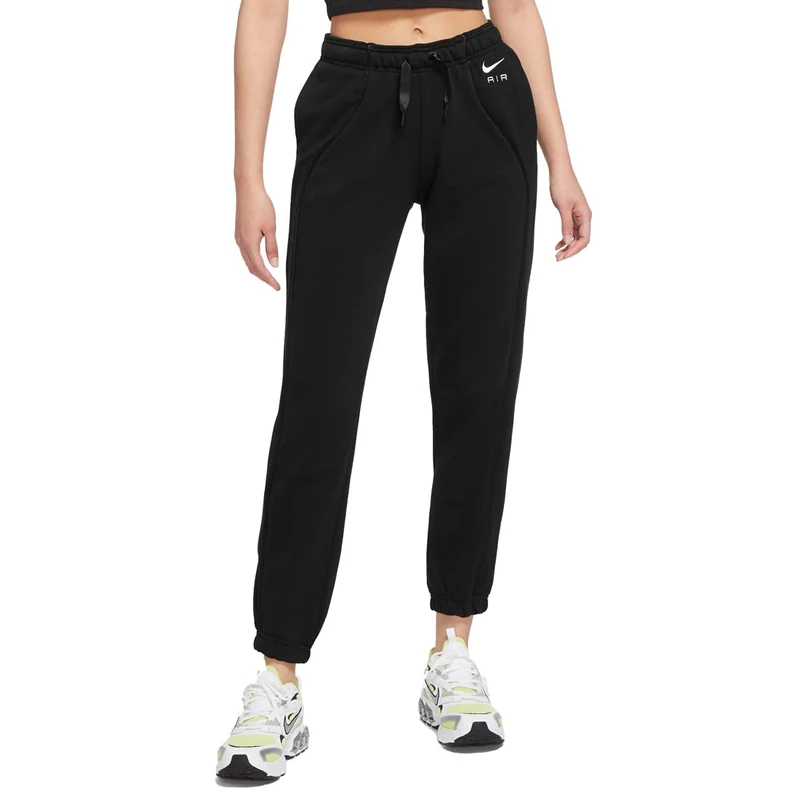 Nike NSW Air FLC Mr Trousers Black/Black/White XS - Image 1