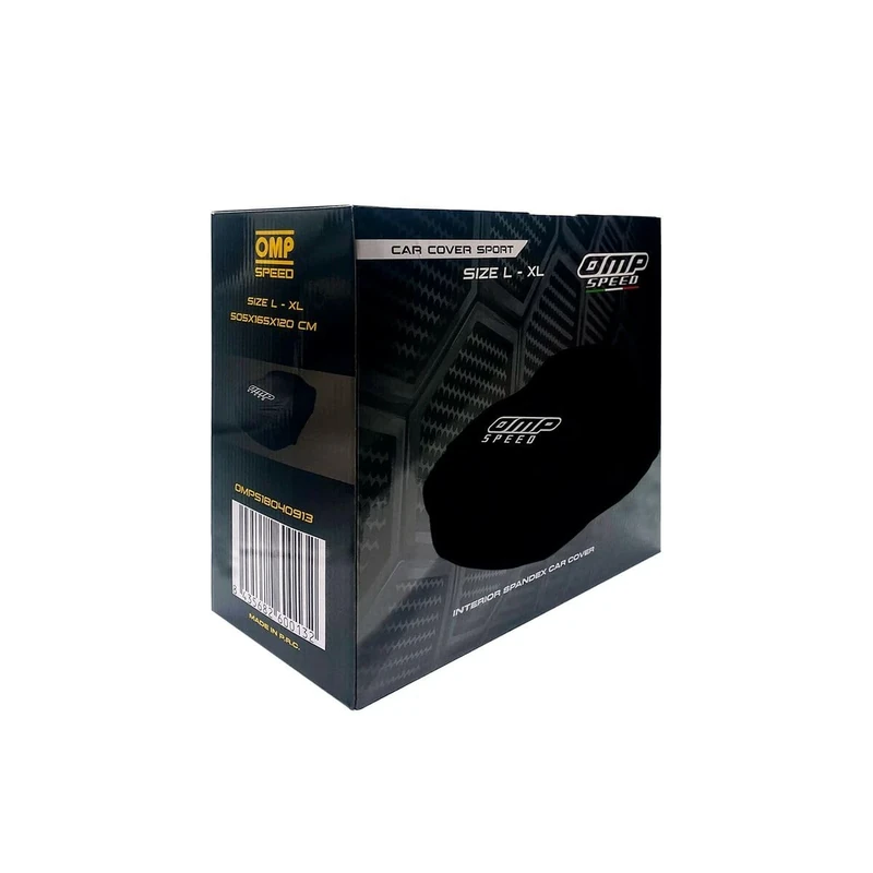 OMPRACING OMP SPEED Interior Car Cover Elasticated M/L Size - Black Car Cover Dust Proof (OMPS18040713)