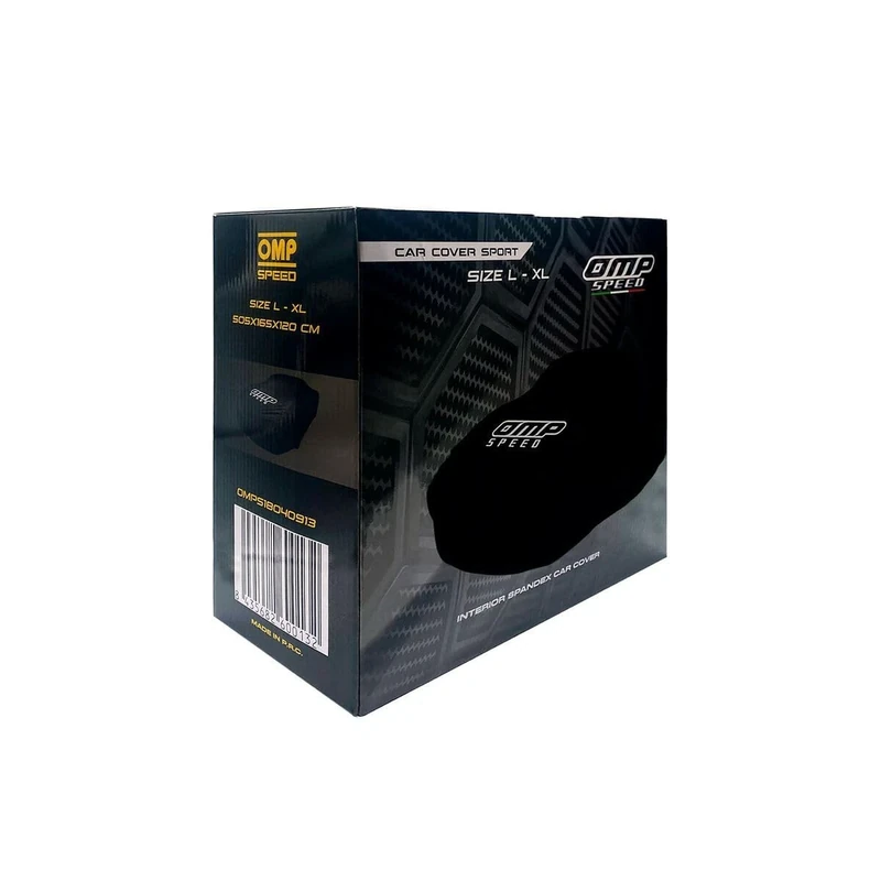 OMP Speed Interior Car Cover Elasticated L/XL Size - Black Car Cover Dust Proof