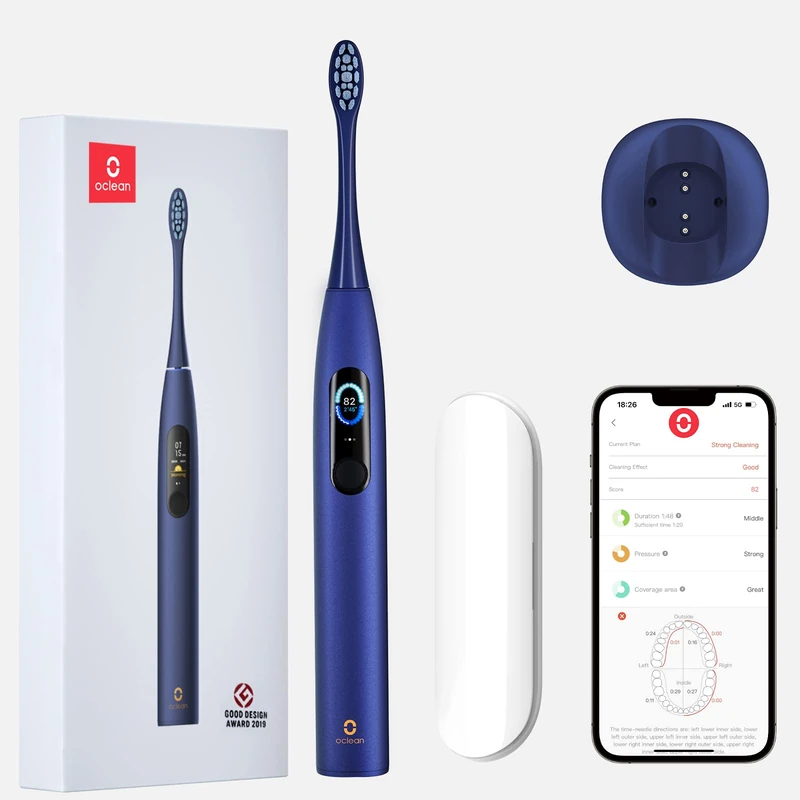 Oclean X Pro Blue + Travel Case