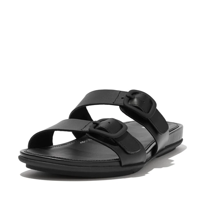 Fitflop Gracie Rubber Buckle 2 Bar Leather Slide