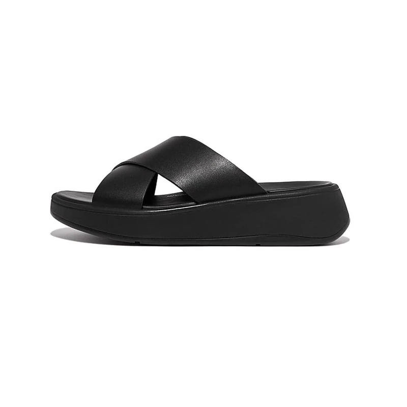 Fitflop F- Mode Flatform Leather Cross Slide