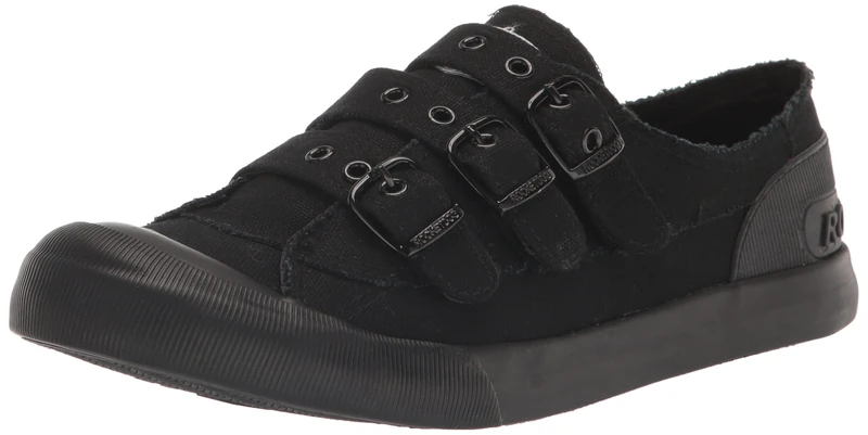 Rocket Dog Women's Jolissa Skate Shoe, Black/Black Foxing, 7.5 UK