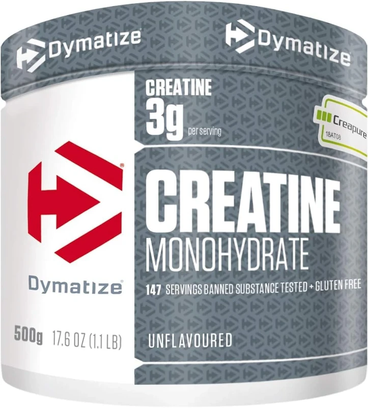 Dymatize Creatine Monohydrate Unflavoured Powder 500g - 100% Creapure Creatine - Amino acids - creatine