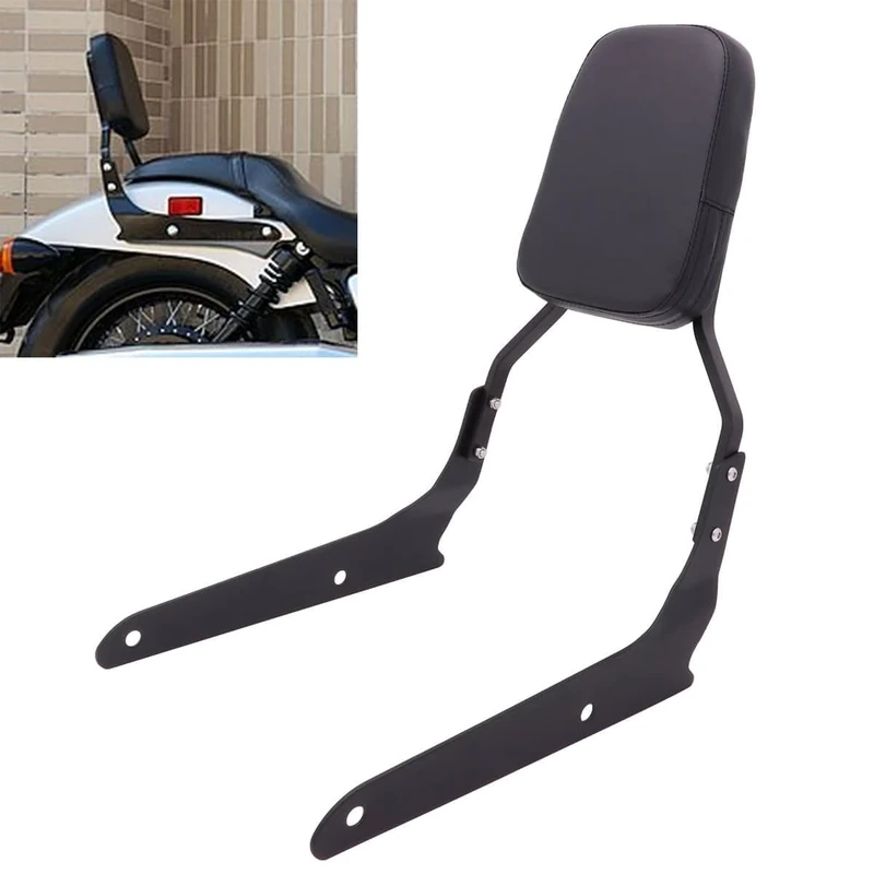 Motaux Passenger Backrest Sissy Bar for Honda Shadow Spirit 750 VT750C2 VT750C2F 2007-2014 Phantom VT750C2B 2010-2019, Black