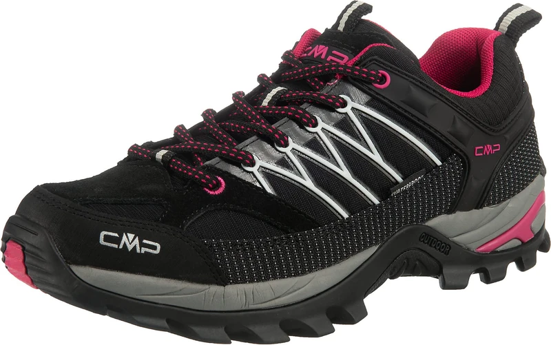 CMP Women's Rigel Low WMN Trekking Shoe WP, Black Glacier, 4 UK