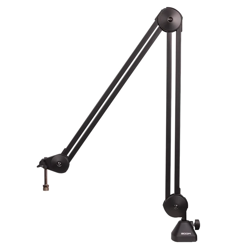 ZOOM ZMA-1 Desktop Microphone Arm for Broadcast, Podcasting & Streaming – Flexible Mounting, Quiet Operation, High Load Capacity, Black