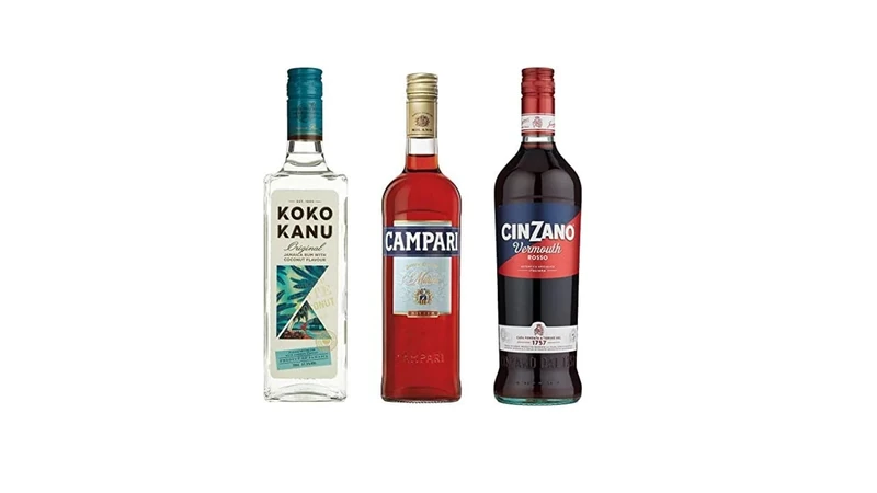 Piña Negroni Bundle: Koko Kanu Jamaican Coconut Rum, Campari & Cinzano Rosso, 2150ml