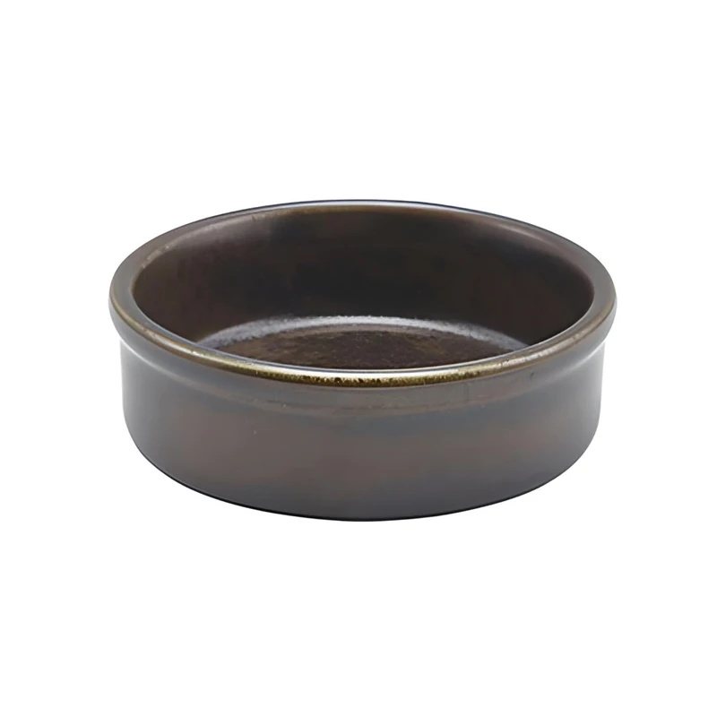 Genware Terra Porcelain Black Tapas Dish 10cm, TD-PBK10, Pack of 12