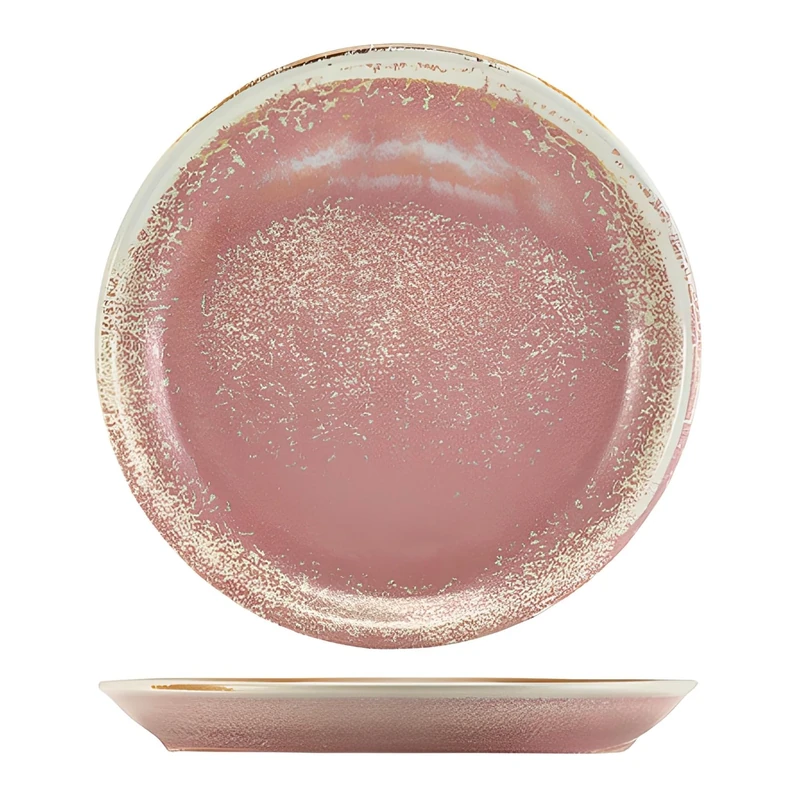 Genware Terra Porcelain, Rose, Coupe Plate, 190mm, CP-PRS19, Pack of 6