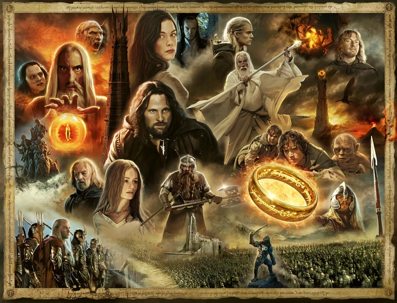Ravensburger Lord of the Rings The Two Towers 2000 Piece Jigsaw Puzzles for Adults and Kids Age 12 Years Up
