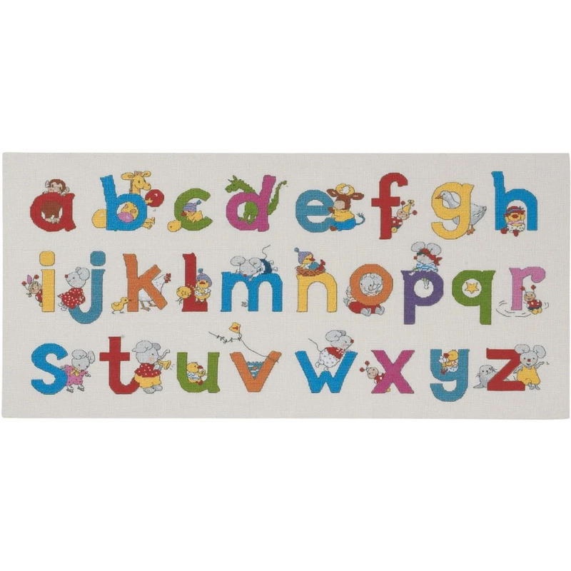 Permin Happy Friends ABC Counted Cross Stitch Kit