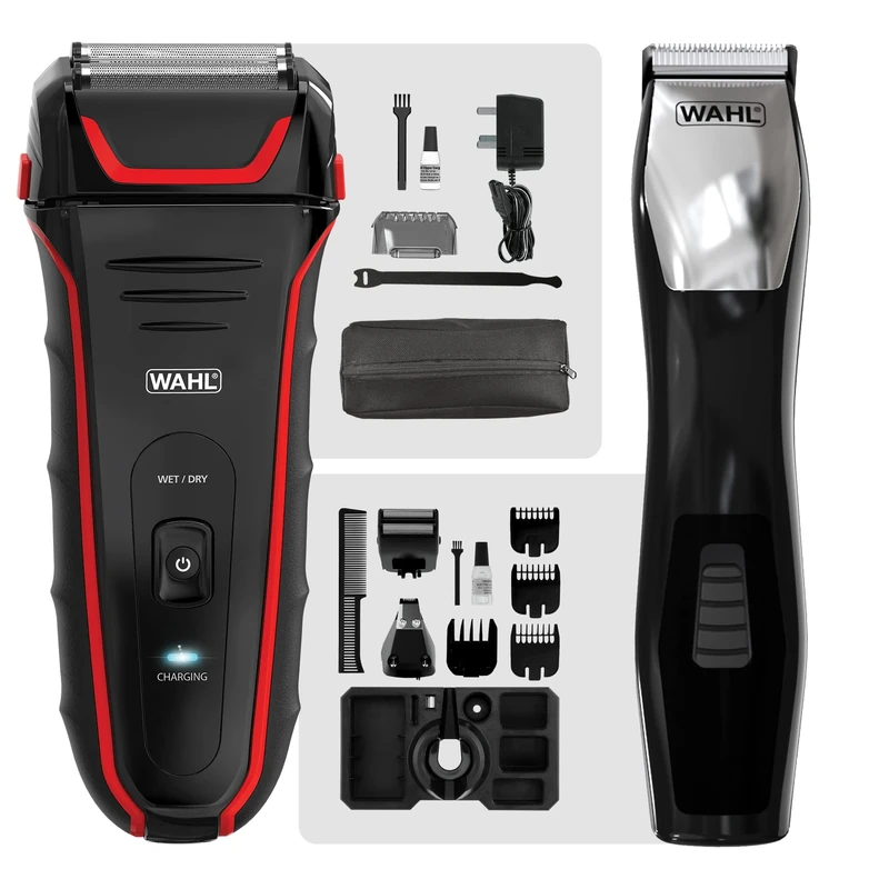 Shaver Clean and Close Plus Lithium + Trimmer Kit Groomsman 8 in 1