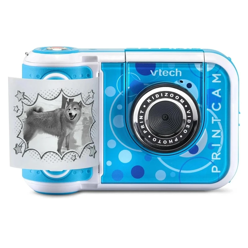 Vtech KidiZoom Print Cam Blue - Instant Children's Camera with Print Function, Selfie and Video Function, Effects, Games and Much More, for Children from 4 to 12 Years