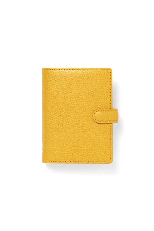 Filofax Mini Finsbury Organiser - Mustard Leather