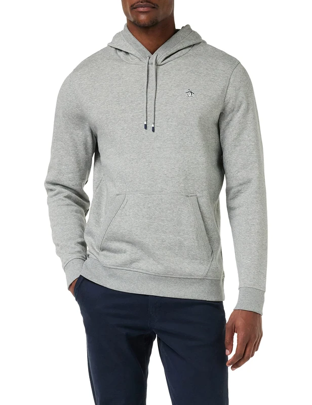 Original Penguin L/S STICKER PETE PULLOVER FLEECE HOODIE