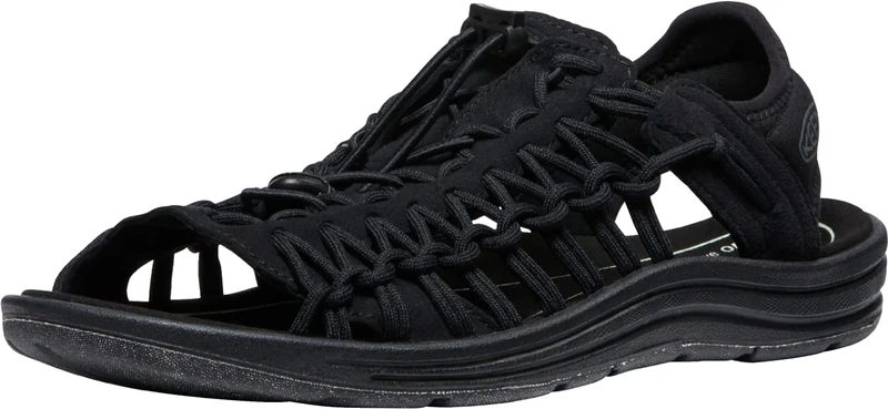 KEEN Men's Uneek 2 Open Toe Sandal, Black/Black, 9 UK