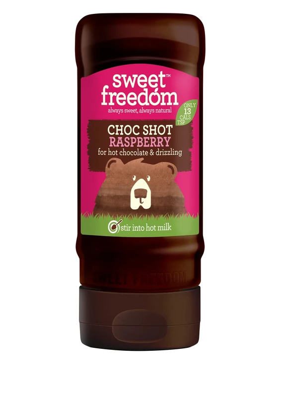 Sweet Freedom CHOC SHOT Raspberry - 320 g | Natural Great Taste With Sweetness Derived from Fruit | Ideal for Coffee Baking & Dessert | No Preservatives or Allergens | Vegan | Only 13 Cal Per Teaspoon