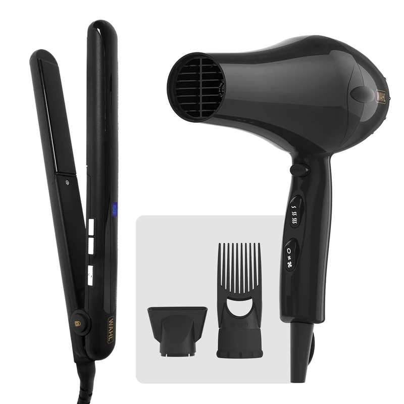 Hair Dryer PowerPik 2 + Hair Straightener Afro