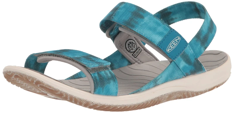 KEEN Little Kid ELLE BACKSTRAP, SEA MOSS/FJORD BLUE, 10
